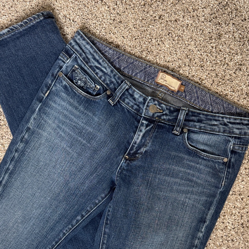 Paige Blue Heights 98% Cotton Jeans